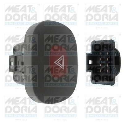 Выключатель кнопка RENAULT Clio (98-10),Symbol (98-) аварийной сигнализации MEAT 23639 MEAT DORIA
