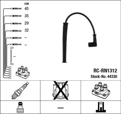 Провода зажигания к-т RC-RN1312 44330 44330 NGK