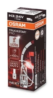 Лампа 24V H3 70W PK22s +100% Truckstar Pro OSRAM 64156TSP OSRAM