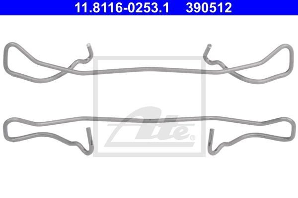 ремк-т тормозных колодок!\ MB W202/W210/W211 2.0-3.5i/D 96-08 11.8116-0253.1 ATE