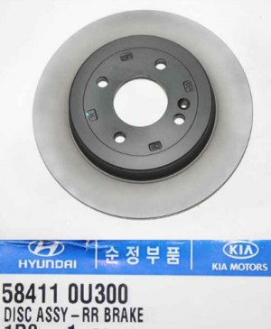 ДИСК ТОРМОЗНОЙ ЗАДНИЙ 58411-0U300 58411-0U300 HYUNDAI KIA