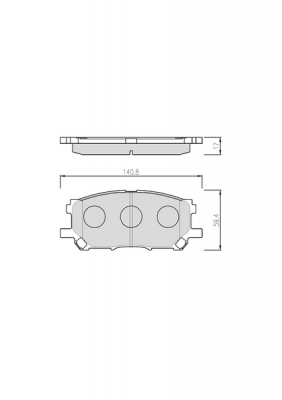 Колодки тормозные TOYOTA Camry (V30) LEXUS RX300 (03-) передние (4шт.) FRIXA FPE022 FRIXA