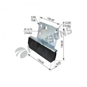 Кронштейн SCANIA крепления радиатора MANSONS 100.517 MANSONS