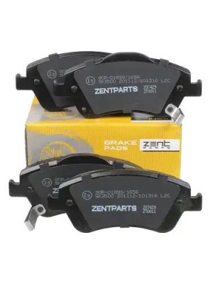 колодки дисковые передние! Toyota Auris 1.4VVTi/1.6VVTi/1.4D-4D 07> Z07429 ZENTPARTS