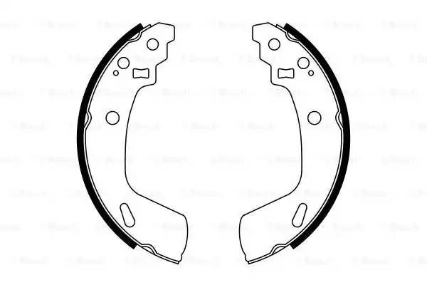 Колодки тормозные SUZUKI Swift (10-) задние барабанные (4шт.) BOSCH 0 986 487 775 BOSCH