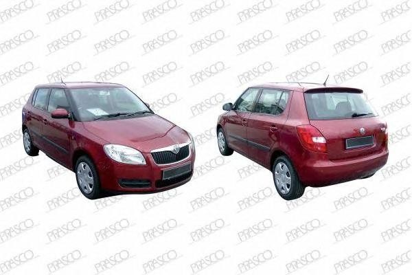 крыло переднее лев. с боковым отверст. под повтор.!\ Skoda Fabia 07-10 SK3243014 PRASCO GROUP