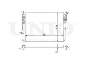 Радиатор охлаждения двигателя RAD-10124 UNIO