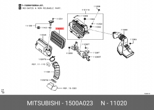 Фильтр воздушный MITSUBISHI Lancer 10 (08-),Outlander (07-) OE 1500A023 MITSUBISHI