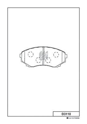 Колодки тормозные дисковые пер. Mazda MPV II 2.3i,3.0i,2.0Di 02- D3110 D3110 MK KASHIYAMA