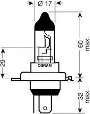 H4 24V-75/70W 64196 OSRAM