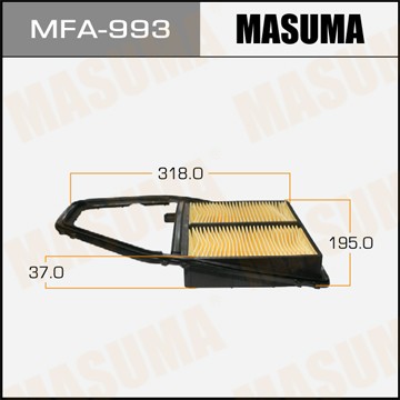 фильтр воздушный!\ Honda Civic VI 1.7 01> MFA993 MASUMA