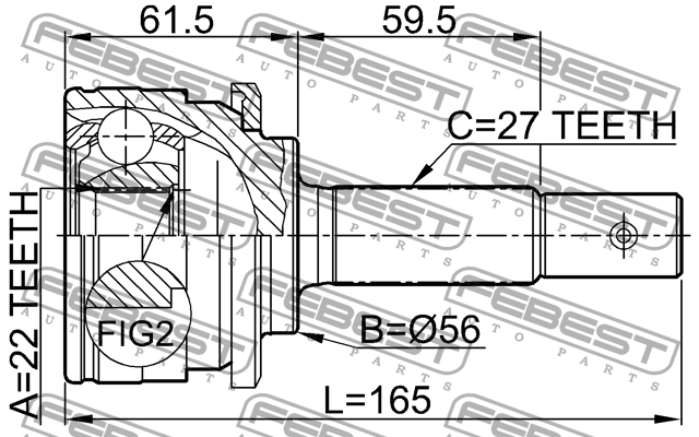 ШРУС 0210-051 0210-051 FEBEST