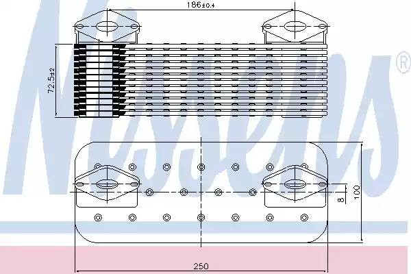 Радиатор маслянный 90757 NISSENS