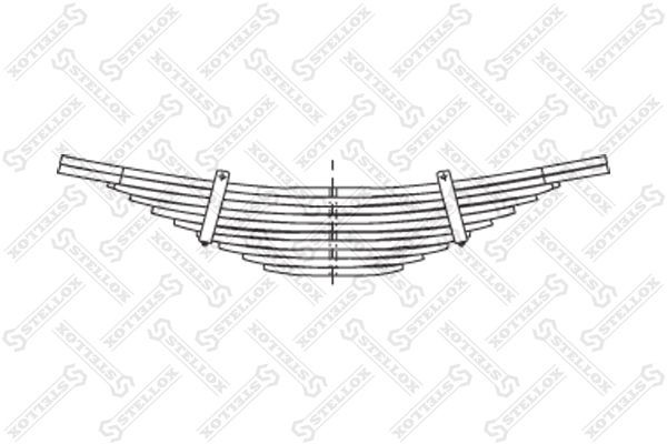 рессора 10-лист. !задняя 10/25x90x250 795+795 -/- \Scania 4-serie 8455625SX STELLOX