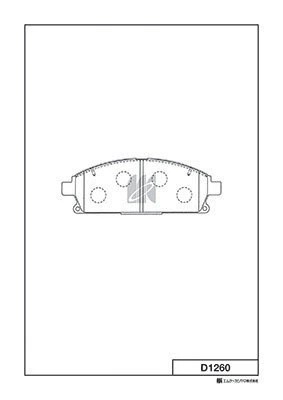D1260-01 GDB3293 [410608H785] !колодки дисковые п.\ Nissan X-Trail 2.0/2.2DCi/2. D1260 MK KASHIYAMA