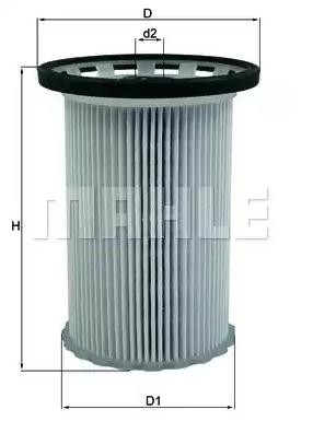 Фильтр топливный VW Touareg (10-) MAHLE KX341 MAHLE KNECHT