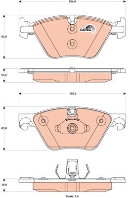 BMW 5-СЕРИЯ F10/F11 (2010>) 2010> GDB1882 TRW