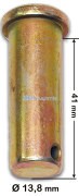 Палец BPW SAF ROR вилки тормозной камеры (14х40х45мм) HD-PARTS 310713 HD PARTS OY