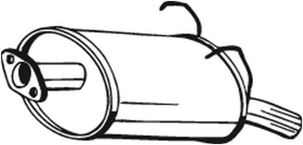 Глушитель HONDA CR-V задняя часть BOSAL 163-197 BOSAL