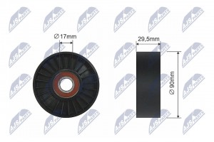 РОЛИК РУЧЕЙКОВОГО РЕМНЯ BUICK CENTURY, LESABRE, REGAL  CADILLAC DEVILLE, ELDORAD RNKCH023 NTY