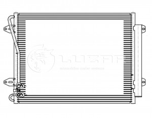 Радиатор кондиционера VW Passat (12-) LUZAR LRAC181D LUZAR