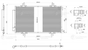 радиатор кондиционера!\ Suzuki SX4 II 13> LRAC 2464 LUZAR