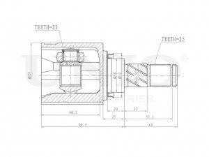 ШРУС внутренний CVJ-30193 UNIO