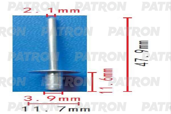 TOYOTA COROLLA _E11 97-00 заклепки крепления люка P371555 PATRON