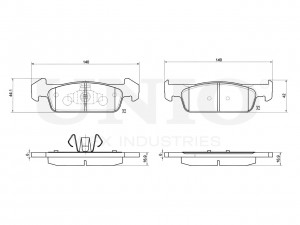 Колодки тормозные диск. передние BRP-20299 UNIO