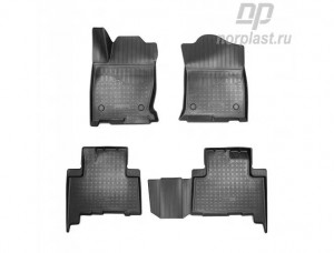 Коврик салона HAVAL H9 (17-) 3D полиуретан 5 ряд черный (4 предм.) NORPLAST NPA11-C28-355 NORPLAST