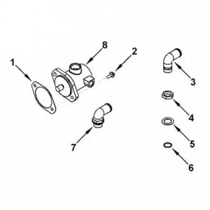 Насос ГУР КАМАЗ Камминз 6ISBe (4943083) (Haffen) 10049 HAFFEN