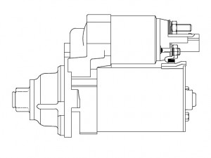 Стартер для а/м VAG Polo Sedan (10-)/Octavia A5 (04-) 1.4i/1.6i (тип Bosch) 1,1к LST1808 START VOLT