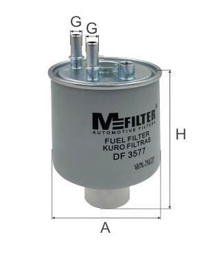 фильтр топливный! \ Renault Laguna III/Kangoo/Twingo 1.5DCi/2.0DCi 07> DF3577 MFILTER AUTOMOTIVE FILTERS