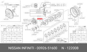 шпонка коленвала!\ Nissan 0092651600 NISSAN