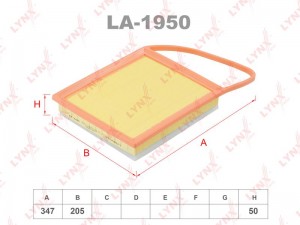 Фильтр воздушный LA-1950 LA-1950 LYNXAUTO