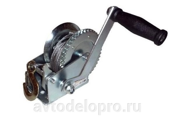 Лебедка шестеренчатая АвтоДело 0.675 т (трос 10 м) 43675 AVTO DELO