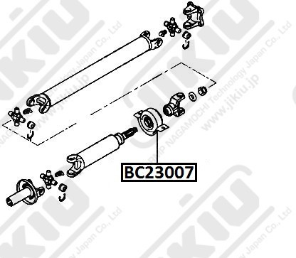 Подшипник подвесной MITSUBISHI L200 05- BC23007 BC23007 JIKIU
