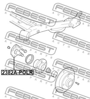 Цапфа задняя 2382A-POLR 2382A-POLR FEBEST