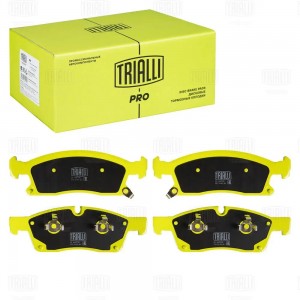 Колодки тормозные дисковые передние 192x64 керамические PRO PF4287CR TRIALLI