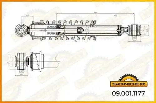 Амортизатор кабины IVECO о.н 504055167 — 2 года безусловной гарантии 090011177 SONDER