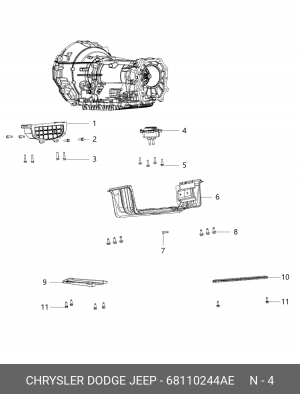 68110244AE Опора двигателя / АКПП 68110 244AE CHRYSLER