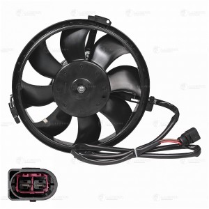 Э,вентилятор кондиц. с кожухом для ам VW Passat (B5) (96-),Audi A6 (C5) (97-) (т LFAC 1802 LUZAR