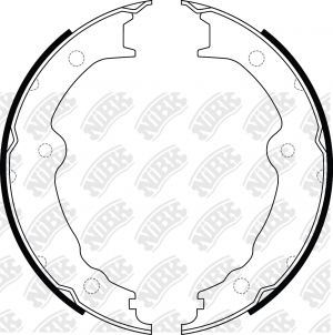 Колодки тормозные LEXUS GS (11-) стояночного тормоза (4шт.) NIBK FN0699 NIBK