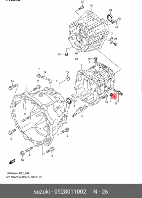 КОЛЬЦО УПЛОТНИТВК ЗХ GV JB 09280-11002 SUZUKI