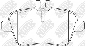 Колодки тормозные MERCEDES B (W242) задние (4шт.) NIBK PN31010W NIBK