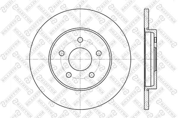 диск тормозной задний!\ Ford Mondeo all 00> 6020-2551-SX STELLOX