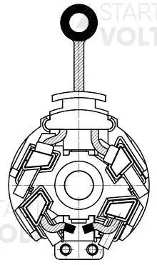 Узел щеточный стартера VBS 1972 START VOLT