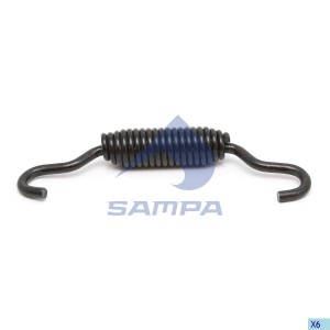 Пружина ROR полуприцепа колодок стяжная (142х19х5.0) SAMPA 085030 SAMPA