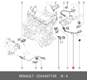 ЛЯМБДА ЗОНД 226A40713R 226A40713R RENAULT