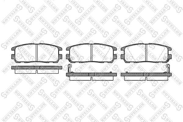 колодки дисковые з.! с антискр. пл.\ Opel Monterey/Frontera, Great Wall Hover al 437-002B-SX STELLOX